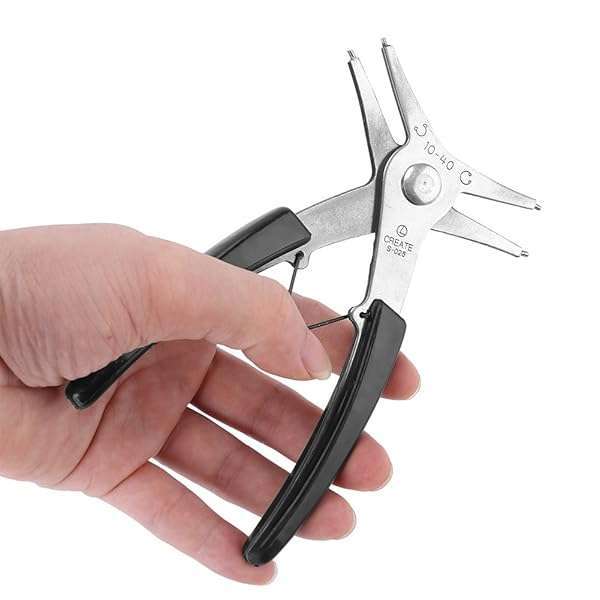 Hilitand 1pc Dual Purpose Snap Ring Pliers - Easy Internal & External Circlip Removal Tool - View 7 of 10