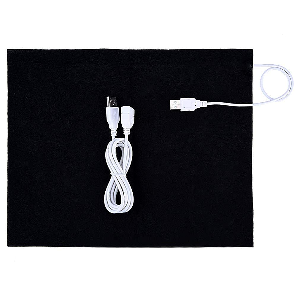 5V USB Electric Heating Pad for Clothes and Pets Adjustable Temperature 35?-45? Portable Cloth Heater
