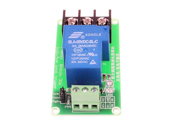 NOYITO NOYITO 30A 1-Channel Relay Module - High/Low Trigger, Optocoupler Isolation for PLC & Industrial Control - View 3 of 8