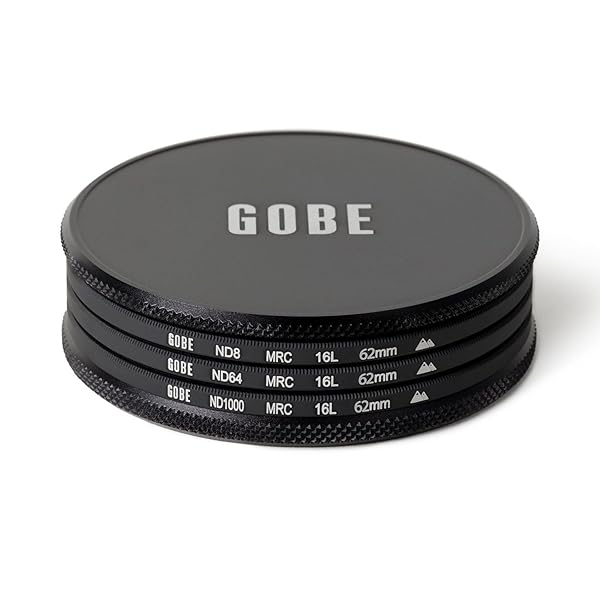 Gobe Gobe 62mm Lens Filter Kit: ND8, ND64, ND1000 - Enhance Your Photography Today! - View 3 of 8