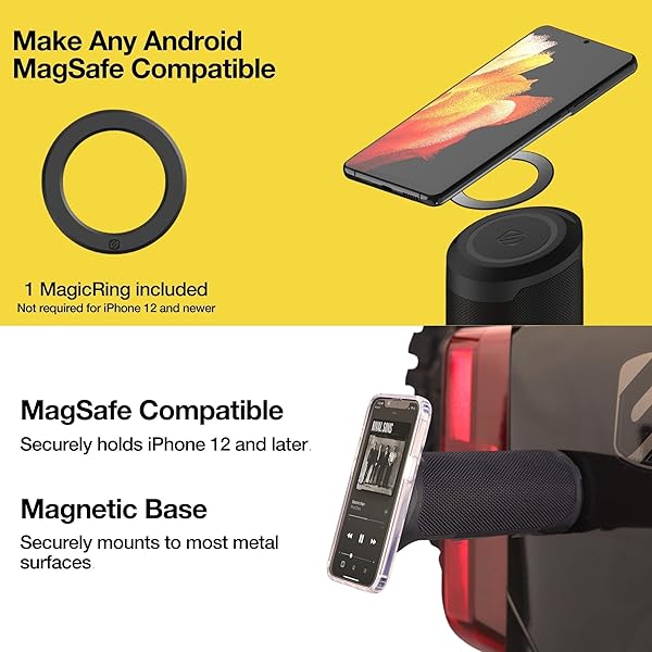 Scosche Scosche BTMSMSC1 BoomBottle: Waterproof Magnetic Bluetooth Speaker for Bikes, Golf Carts & More - View 5 of 9