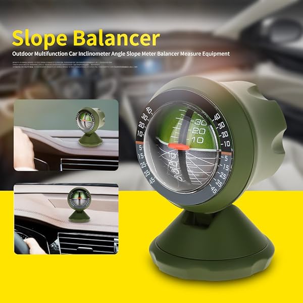 Dilwe Car Inclinometer Multifunction Level Tilt Indicator Gradient Angle Slope Meter Balancer Tool for Accurate Vehicle Positioning - View 3 of 9