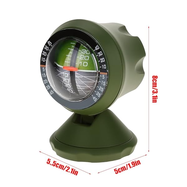 Dilwe Car Inclinometer Multifunction Level Tilt Indicator Gradient Angle Slope Meter Balancer Tool for Accurate Vehicle Positioning - View 4 of 9