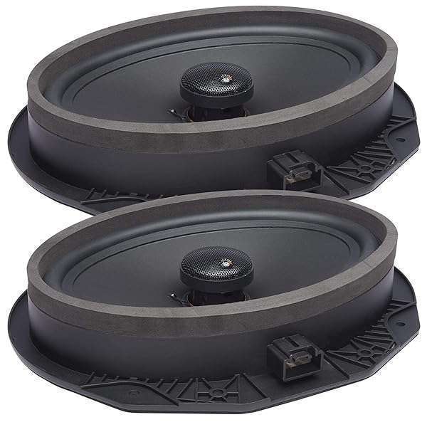 PowerBass Upgrade Your Sound: Powerbass OE692-FD 6x9 Coaxial Speakers for Ford & Lincoln - View 3 of 4