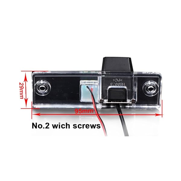 Navinio Navinio Rear View Backup Camera License Plate Lighting Night Version for Saab 9-3 9-X 97X 9-4X 95 9-5 Toyota Land Cruiser Prado - View 4 of 9