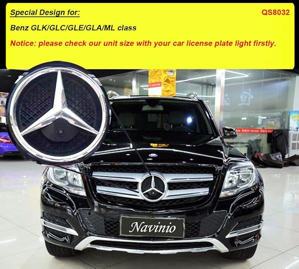 Navinio Navinio Front View Logo Camera Parking System CCD Waterproof IP67 Wide Angle for MB Vito Sprinter Viano G/GL/GLK/M/SL/SLK/R/GLA/CL/CLA/AMG Class - View 4 of 6