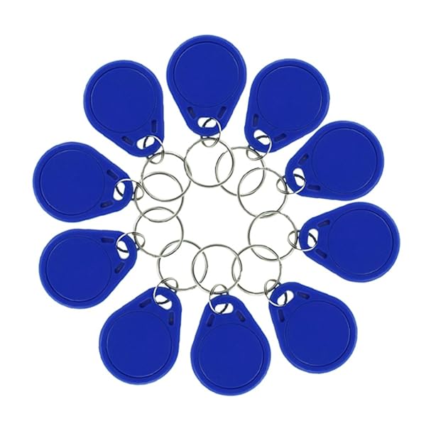 HFeng 13.56MHz UID Changeable NFC Keyfobs - 10 Rewritable RFID Access Control Cards for Cloning