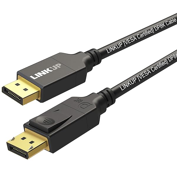 LINKUP LINKUP DisplayPort DP8K Cable 5m - VESA Certified 8K@60Hz, 4K@144Hz, Heavy Duty 28AWG - View 3 of 10