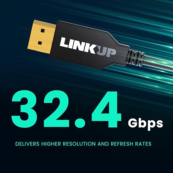 LINKUP LINKUP DisplayPort DP8K Cable 5m - VESA Certified 8K@60Hz, 4K@144Hz, Heavy Duty 28AWG - View 9 of 10