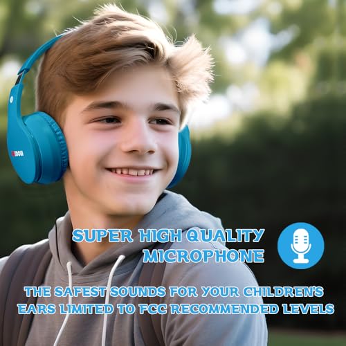 MIDOLA Midola Kids Bluetooth Headphones: 60H Playtime, Volume Limit, Foldable Design - Perfect for Travel & School - View 3 of 8