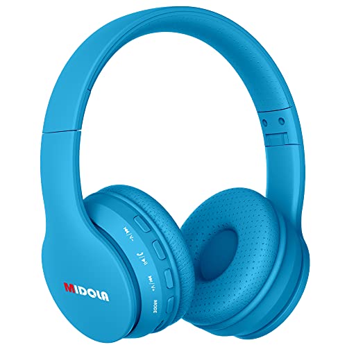 MIDOLA Midola Kids Bluetooth Headphones: 60H Playtime, Volume Limit, Foldable Design - Perfect for Travel & School