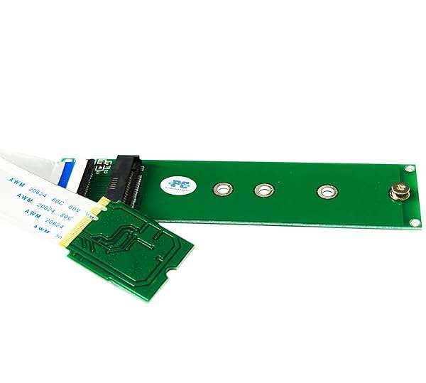 Sintech Sintech M.2 NVMe SSD to M2 A/E Key WiFi Port Adapter with 20cm Cable - PCIe 1X Lane Support - View 2 of 5