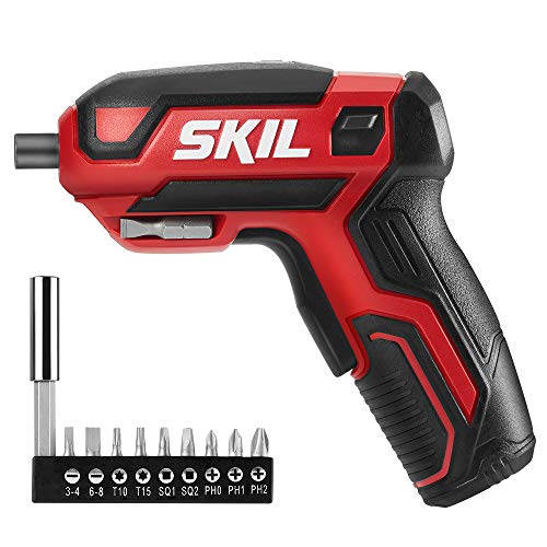 Skil SKIL 4V Cordless Screwdriver with 9 Bits and USB Charging Cable for Quick and Easy DIY Projects