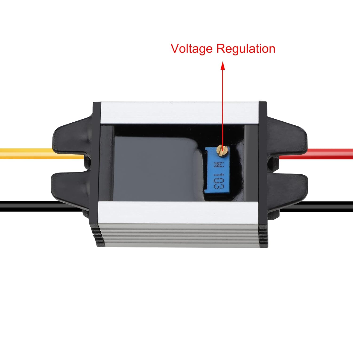 DROK DROK 5V DC Converter Waterproof Buck Converter 8V-22V Adjustable Power Supply Voltage Regulator Module 3A 2pcs - View 2 of 6