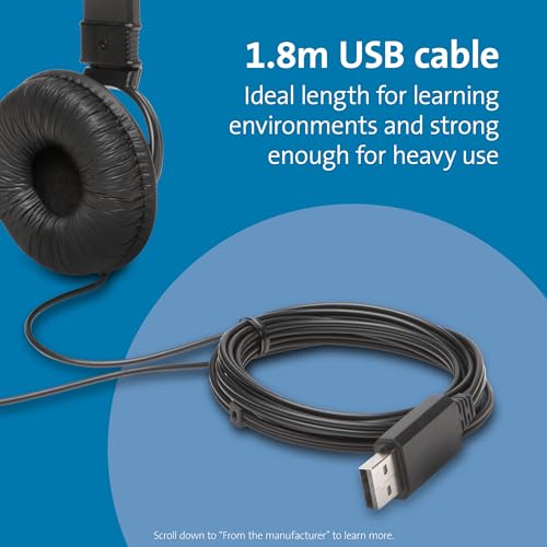 Kensington Buy Kensington USB Hi-Fi Headphones with Microphone (K97601WW) - Premium Sound & Comfort in Black - View 7 of 9