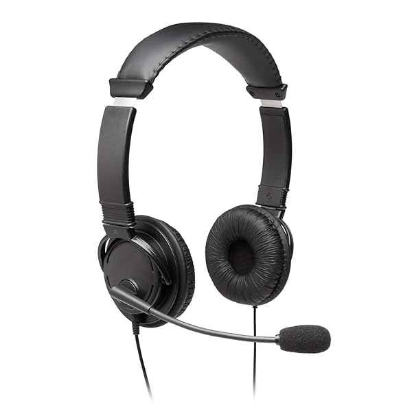 Kensington Buy Kensington Hi-Fi Headphones with Microphone (K97603WW) - Black, Universal 3.5mm for Superior Sound Quality - View 2 of 6