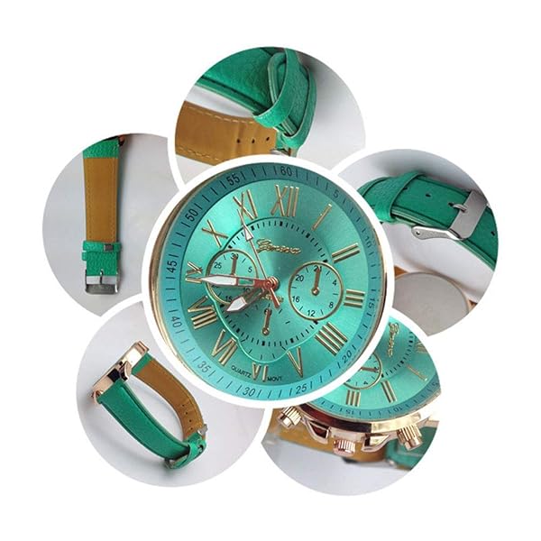 Weicam Weicam Wholesale 10 Pack Fashion Ladies PU Leather Wrist Watch Set Roman Numerals Analog Quartz Unisex - View 3 of 9