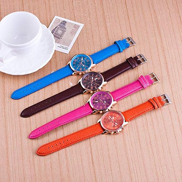 Weicam Weicam Wholesale 10 Pack Fashion Ladies PU Leather Wrist Watch Set Roman Numerals Analog Quartz Unisex - View 7 of 9