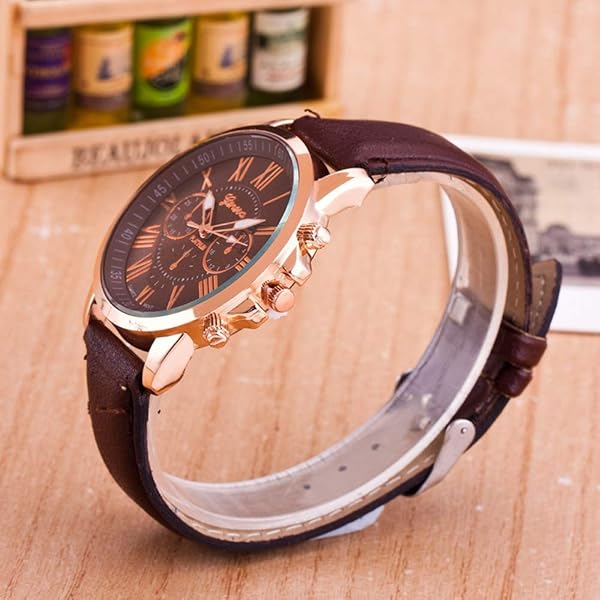 Weicam Weicam Wholesale 10 Pack Fashion Ladies PU Leather Wrist Watch Set Roman Numerals Analog Quartz Unisex - View 8 of 9