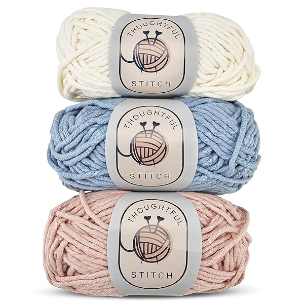 Thoughtful Stitch Thoughtful Stitch Knitting Kit for Beginners: Complete Yarn Set with Tutorial Book & Eco-Friendly Materials - View 5 of 10