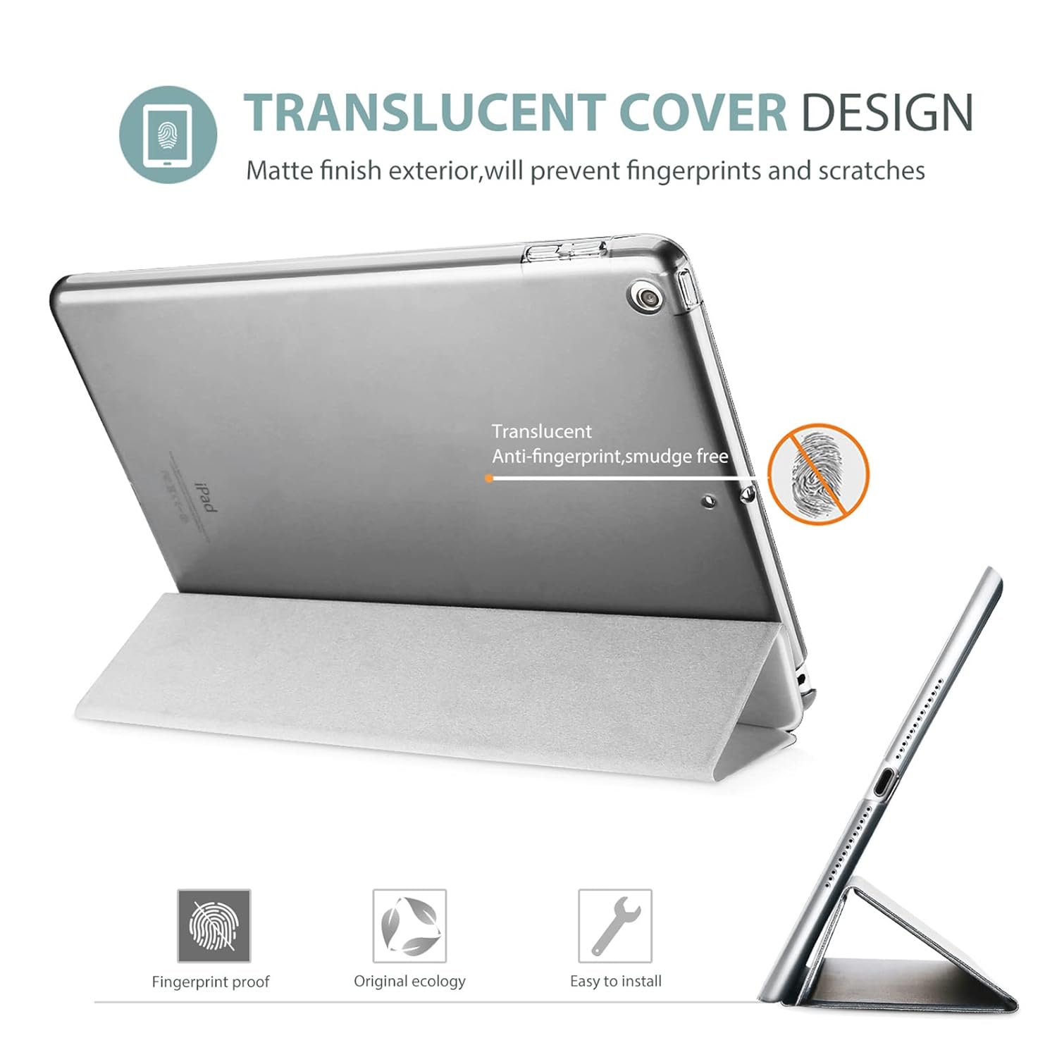 ProCase ProCase Smart Case for iPad 9.7 Inch 6th 5th Generation Ultra Slim Lightweight Stand Cover White - View 4 of 9