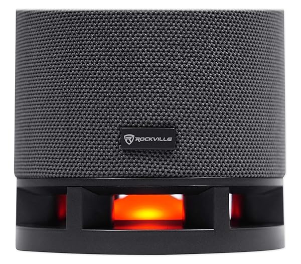 Rockville Rockville RockShip 50W Portable Bluetooth Speaker: LED Lights, Radio, USB & AUX Features - View 11 of 11