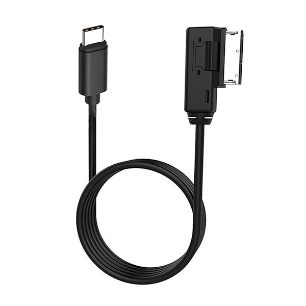 Hain Celestial AMI to Type C AUX Cable Adapter for iPhone 15 Pro Max, Pixel 2 XL, Moto Z2 - MMI 3G+ Compatible (AUX Only, No Charging)