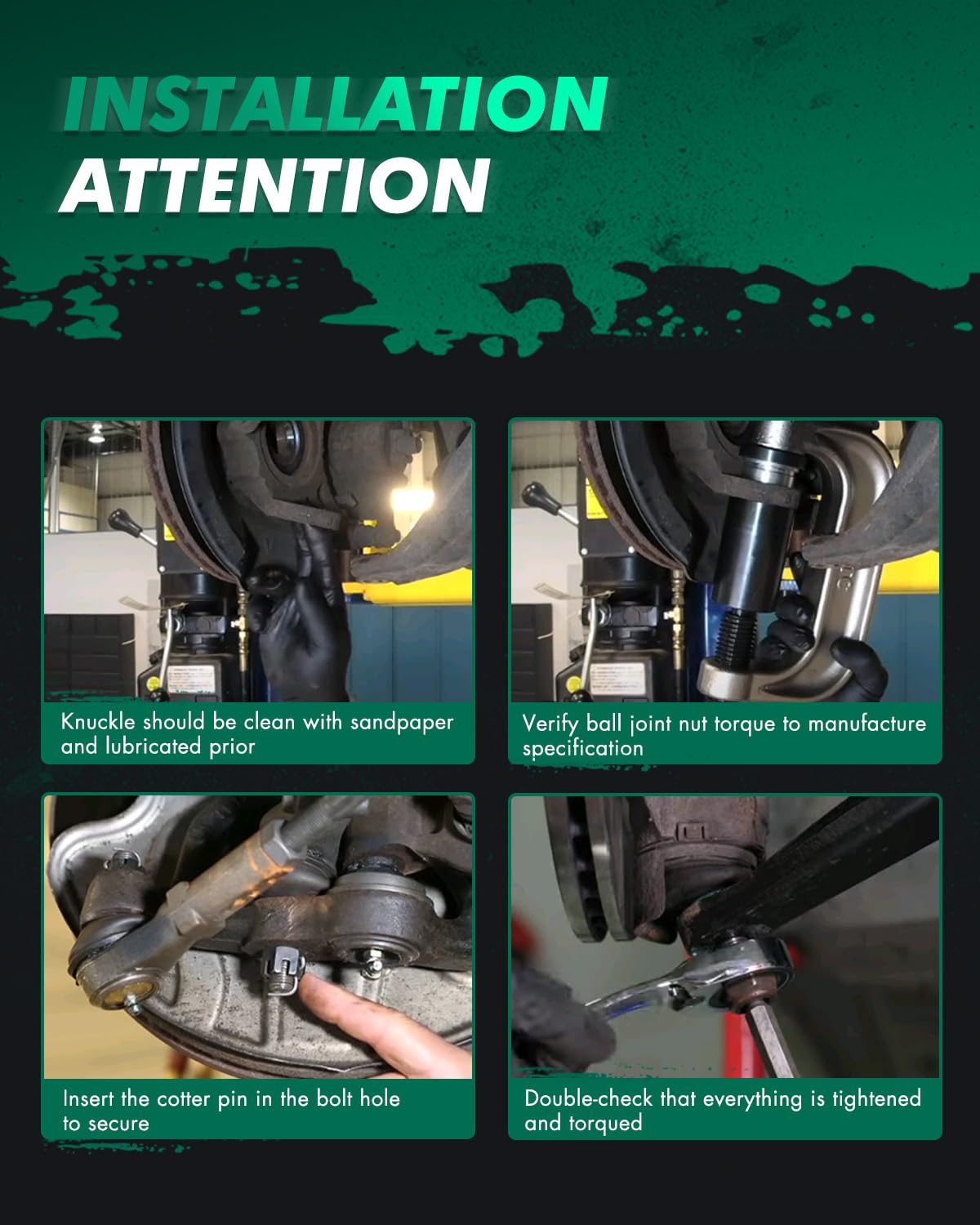 SCITOO SCITOO Front Outer Tie Rod Ends Pack of 2 for 1995-2004 Toyota Tacoma 4 Wheel and 1998-2004 Toyota Tacoma 2 Wheel - View 7 of 7
