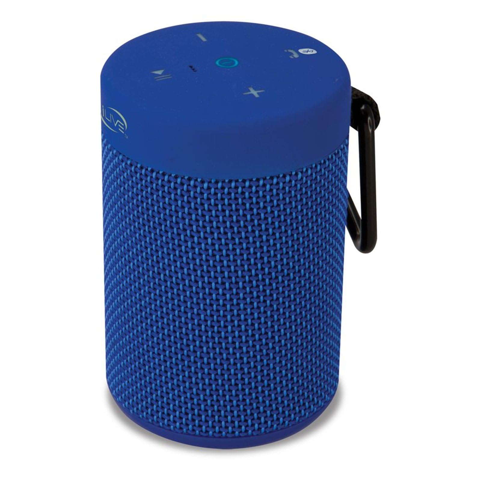 iLive Waterproof Fabric Wireless Speaker Compact Design Built-in Rechargeable Battery Blue Color Ideal for Outdoor Use - View 2 of 4