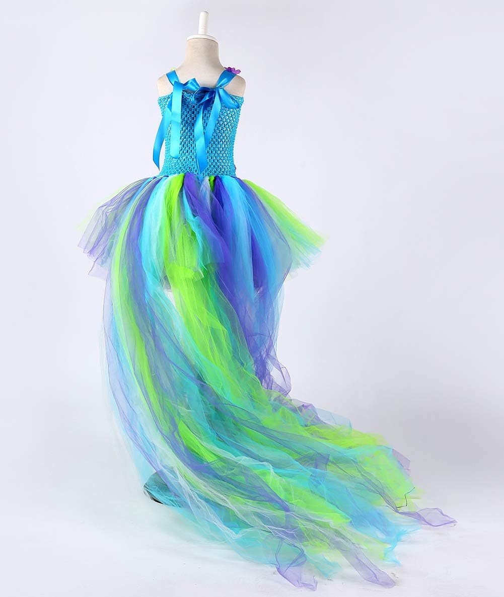 Tutu Dreams Tutu Dreams Green Fairy Costume for Girls with Wings Perfect for Renaissance Faire and Dress Up Play - View 6 of 9