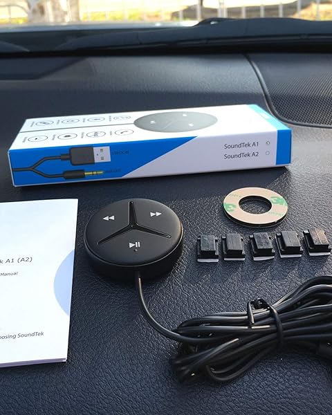 Aston Innovations Aston Innovations SoundTek A2 Bluetooth Car Kit with aptX AAC Codec Auto On Noise Isolator Smart Voice Assistant HD Handsfree Music Streaming - View 8 of 8
