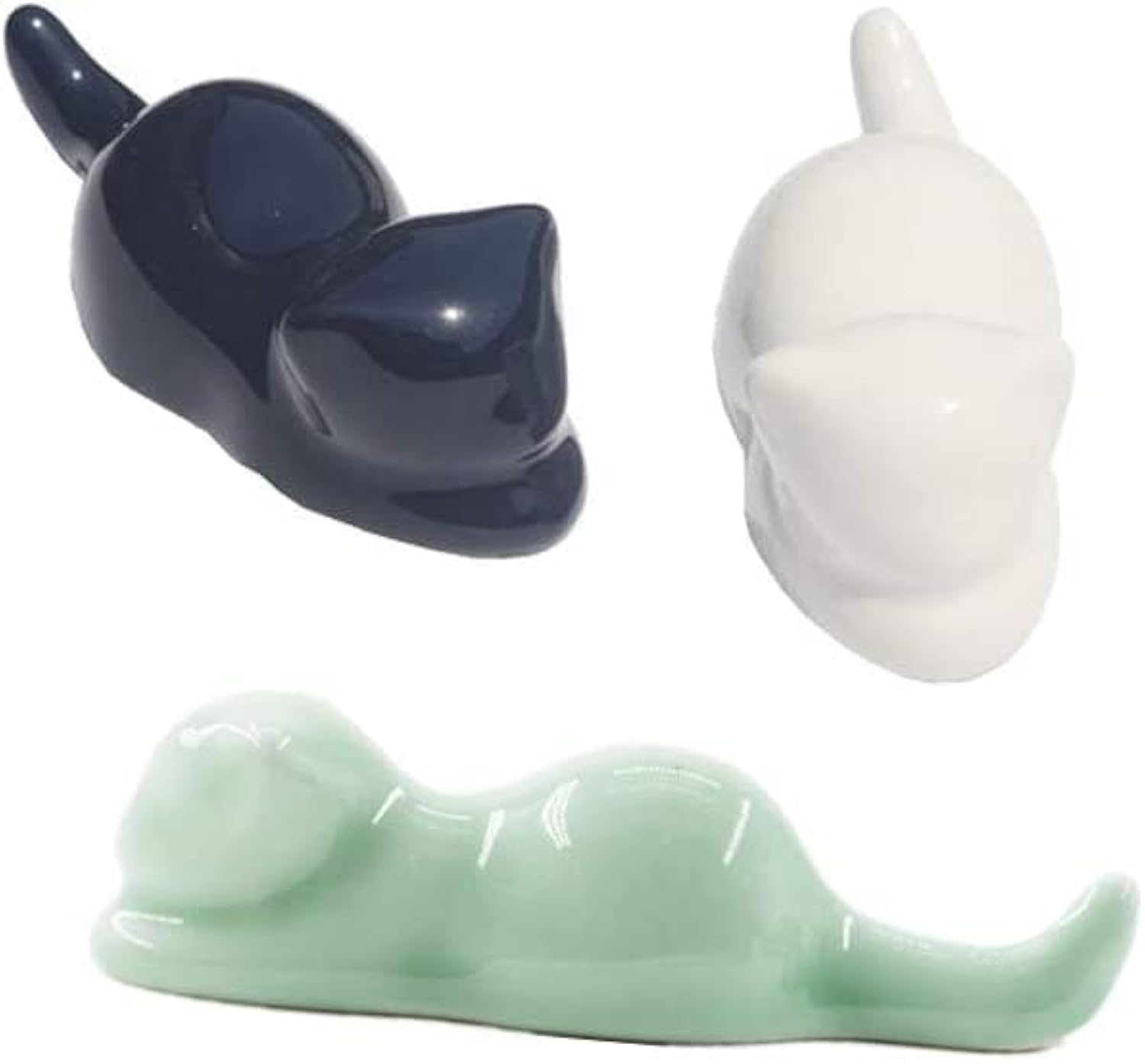 TANGDIAABBCC Nuobo Oriental Art Supply Porcelain Brush Rest for Calligraphy and Sumi Brushes in White Red Blue Green Yellow