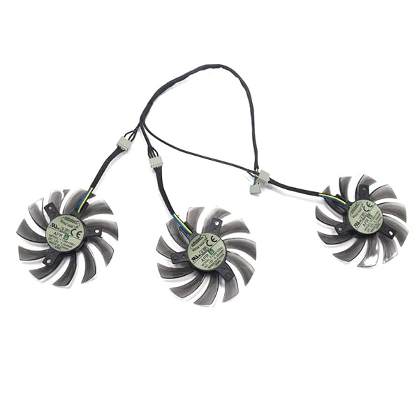 75mm Video Card Fan Replacement for Gigabyte GTX 760/770/780/670/580 - 4pin Connector (3pcs/lot)
