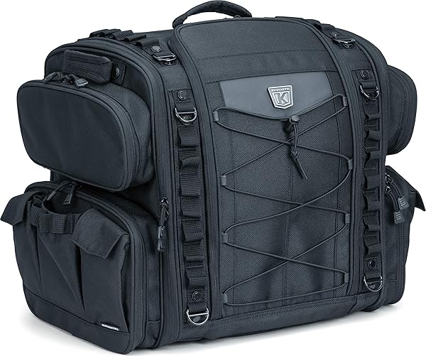 Kuryakyn Shop Kuryakyn 5284 Momentum Road Warrior Motorcycle Luggage - Weather Resistant Bag with Sissy Bar Straps - View 3 of 9