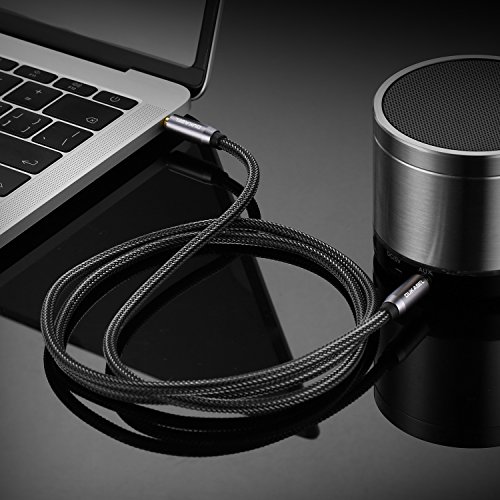 DUKABEL DUKABEL 3.5mm AUX Cable - Gold-Plated Lossless Audio, Nylon Braided, 4ft Male to Male for Car, Headphones & Speakers - View 4 of 9