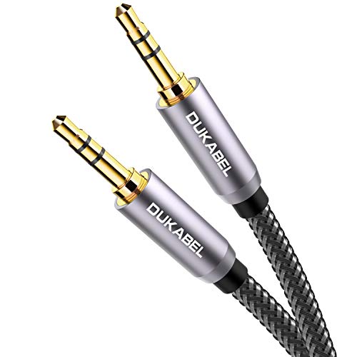 DUKABEL DUKABEL 3.5mm AUX Cable - Gold-Plated Lossless Audio, Nylon Braided, 4ft Male to Male for Car, Headphones & Speakers - View 2 of 9