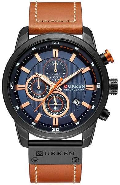 FANMIS FANMIS Men's Military Analog Quartz Watch: Waterproof Chronograph & Leather Strap for Casual & Business Wear