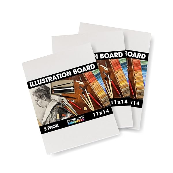 Crescent "Buy Crescent Art & Illustration Board 11" x 14" - Premium White Quality for Artists"