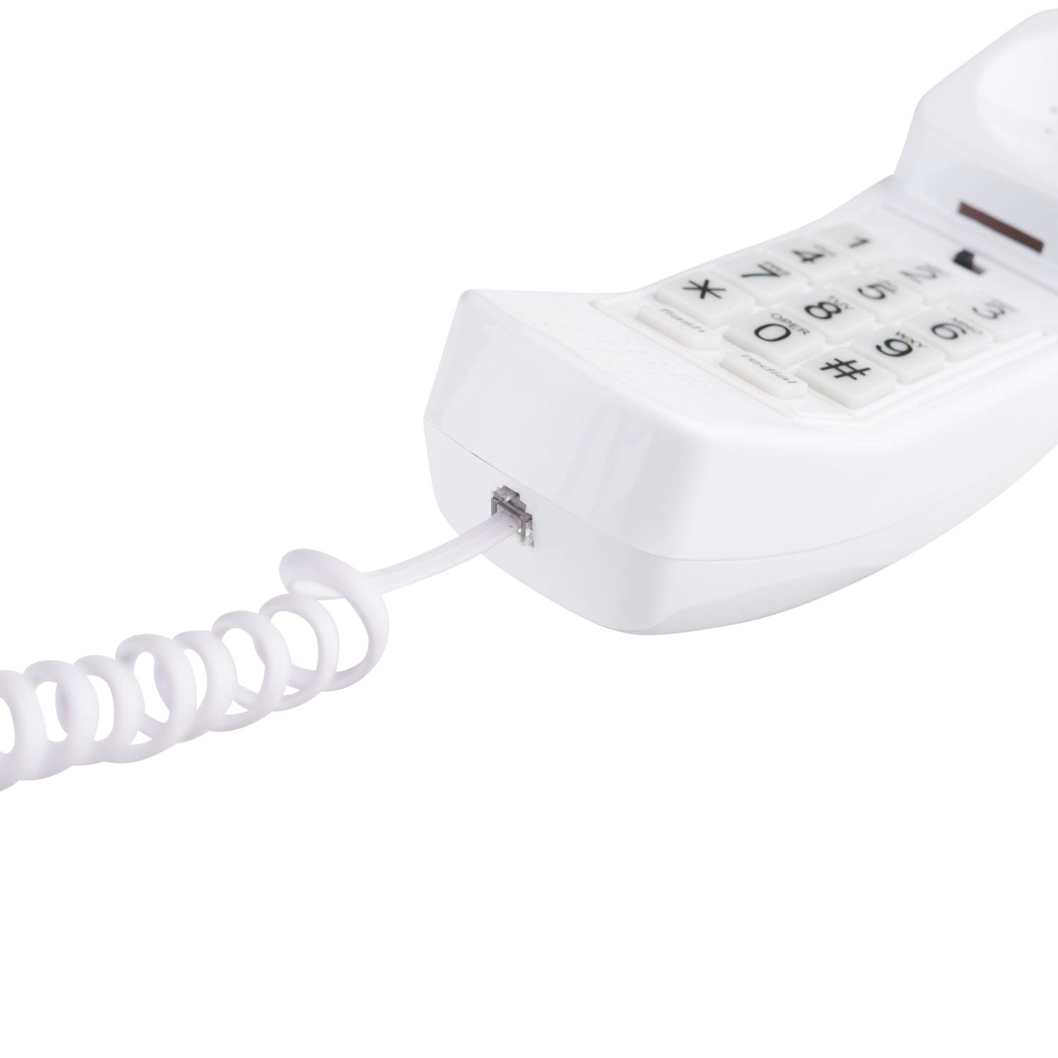 iSoHo 15ft Curly Handset Phone Cord for Landline Excellent Sound Quality Easy to Use Problem-Free White Cords for Home or Office - View 8 of 8