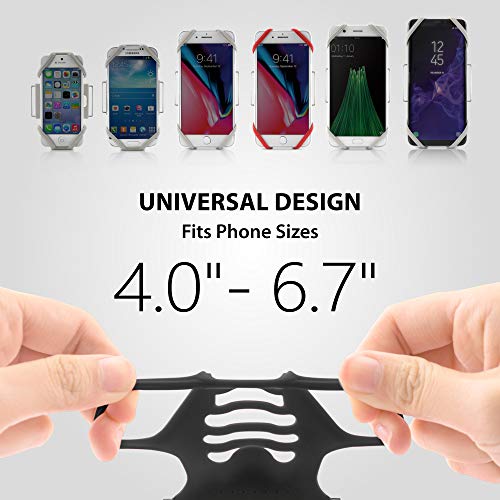 BONE Bone Run Tie 1: Skin-Friendly Silicone Sport Armband for Smartphones - Washable & Universal Fit (Size S, 7.9-9.8'') - View 3 of 10