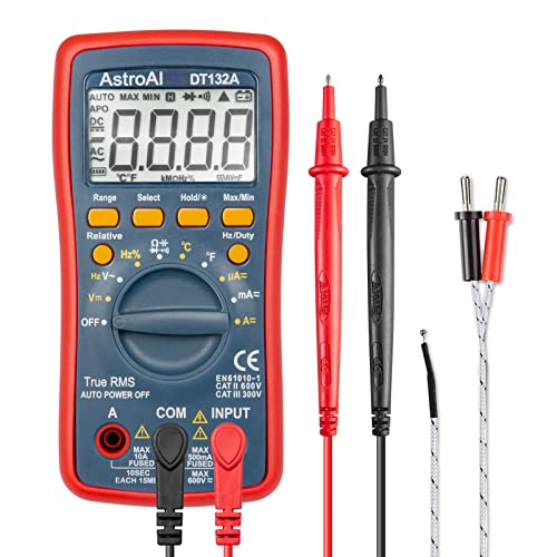 AstroAI AstroAI Digital Multimeter TRMS 4000 Counts: Voltage, Current, Resistance & More - Accurate Testing Tool for Home & DIY Projects
