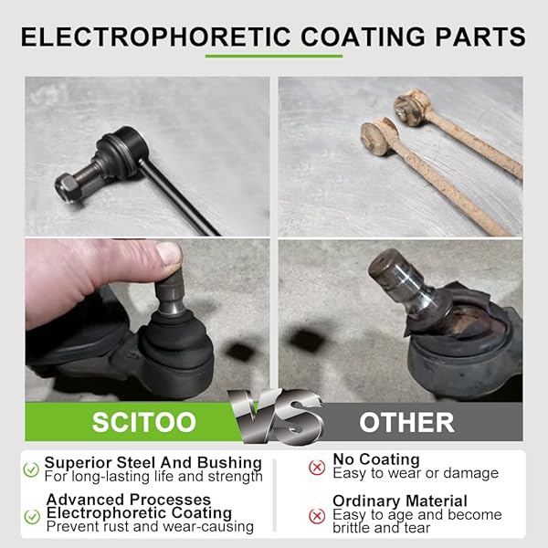 SCITOO SCITOO 2pcs Front Upper Ball Joint for Chevy Tahoe GMC Yukon Cadillac Escalade Blazer Express Safari K1500 C1500 C2500 1500 2500 - View 5 of 8