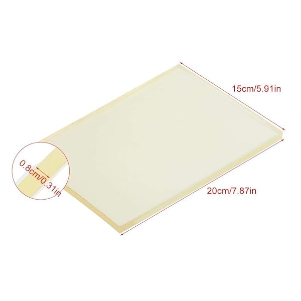 Walfront Leather Craft Punching Pad - Rubber Mute Board for DIY Hole Punch & Stamping, 5.51x7.87x0.31 Inch - View 3 of 10