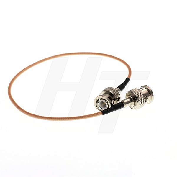 HangTon Connect HangTon BNC SDI Video RF Cable Coax Jumper Adapter Low Loss 50Ohm RG316 BNC Male to Male for Camera Monitor 2ft 60cm - View 3 of 4