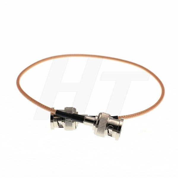HangTon Connect HangTon BNC SDI Video RF Cable Coax Jumper Adapter Low Loss 50Ohm RG316 BNC Male to Male for Camera Monitor 2ft 60cm - View 4 of 4