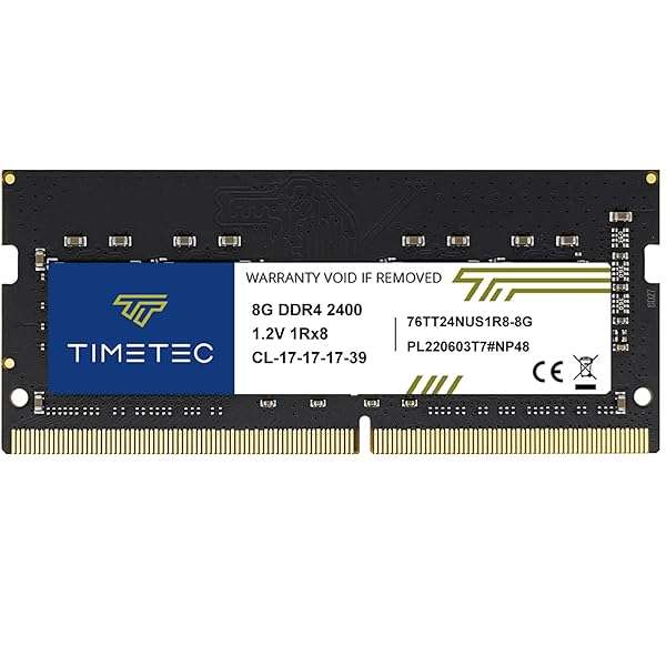 Timetec Upgrade Your Laptop with Timetec 8GB DDR4 2400MHz RAM - Non-ECC, 1.2V, CL17 SODIMM Module