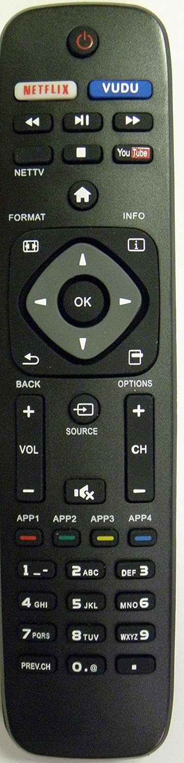 PURE PLANT HOME Replacement Philips Smart TV Remote Control URMT41JHG006 for Easy Access and Enhanced Viewing Experience