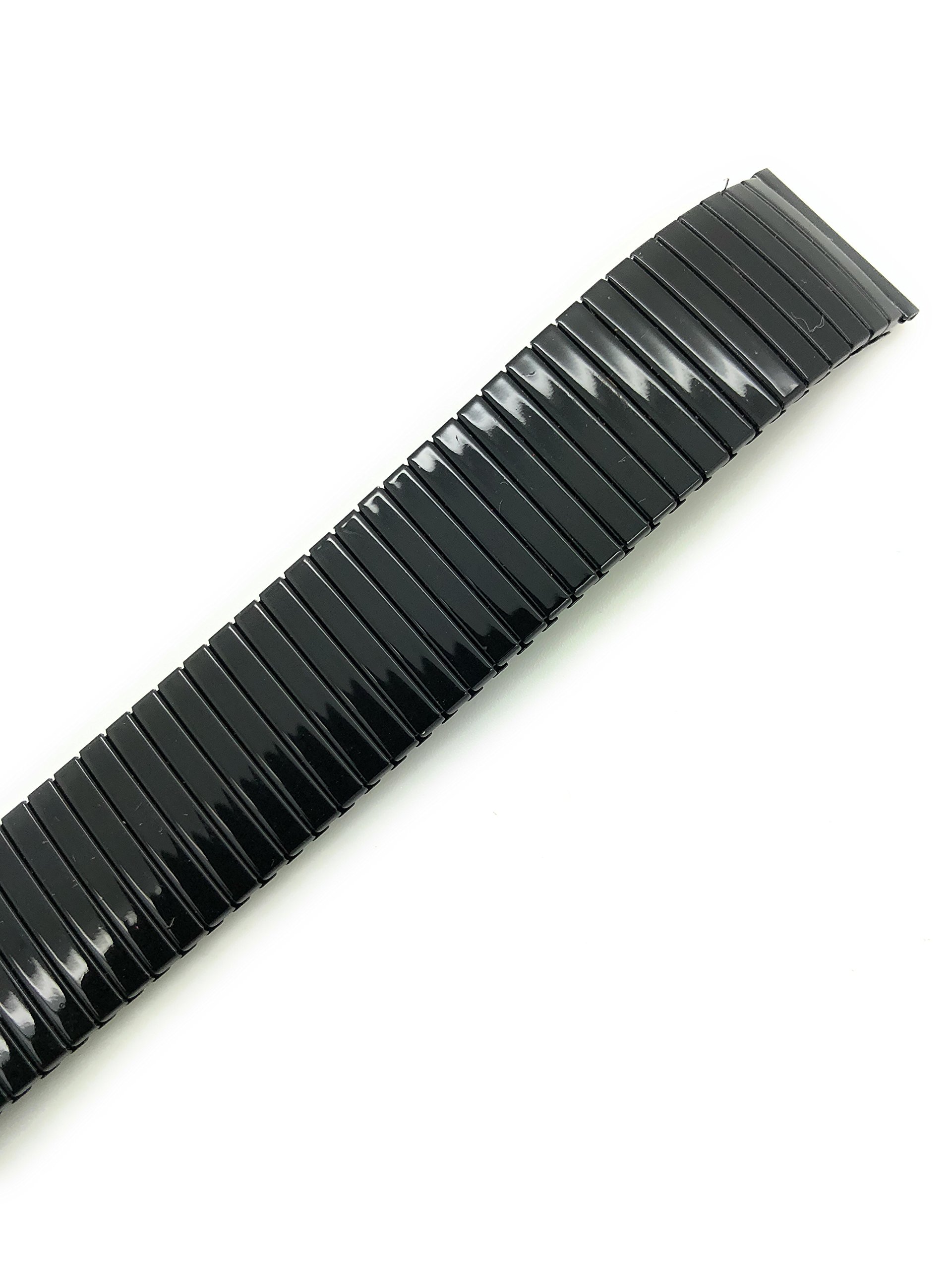 18mm Thin Metal Stretch Expansion Watch Band Twist O Flex Black Durable Stylish Accessory - View 2 of 4