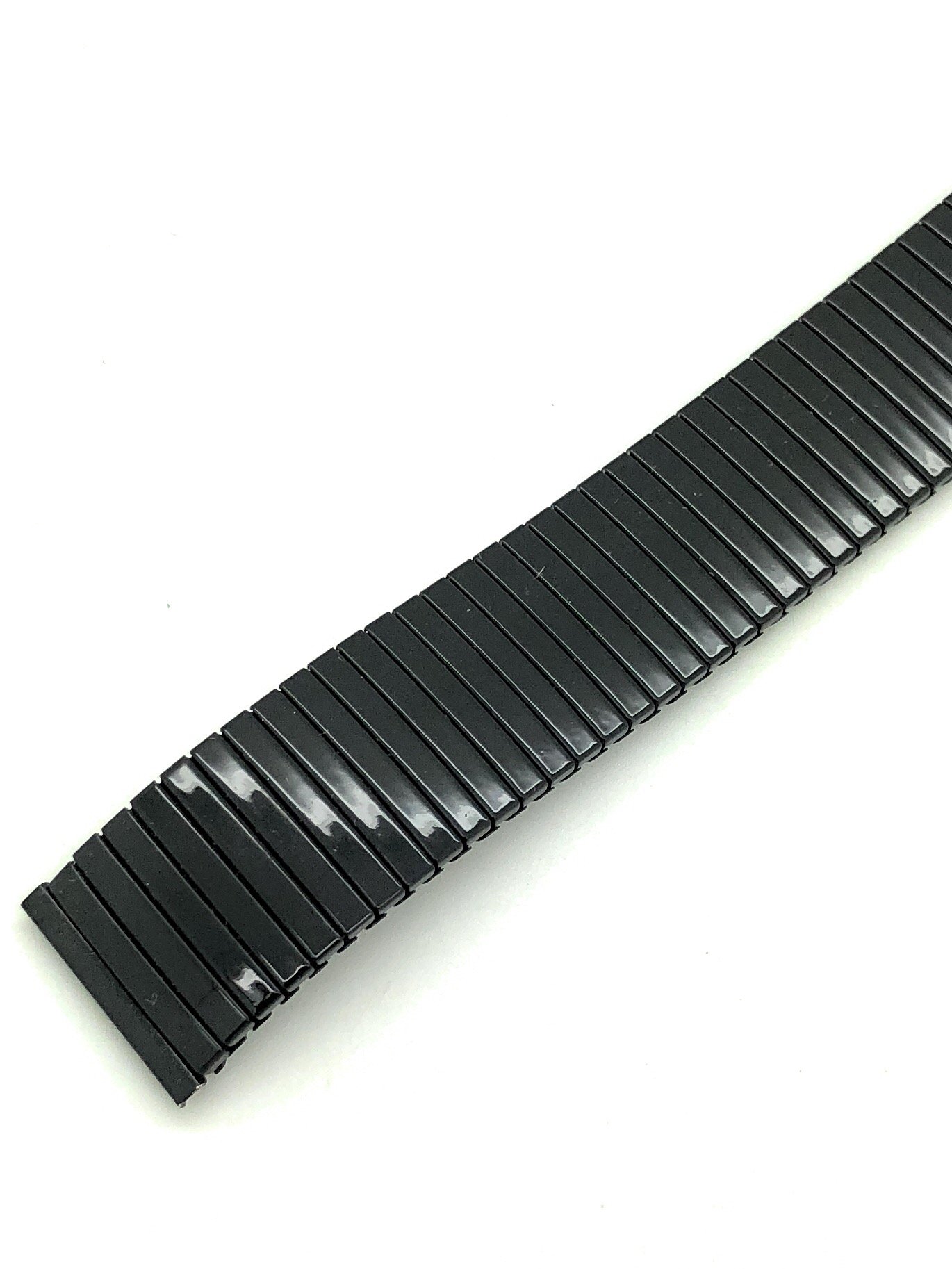 18mm Thin Metal Stretch Expansion Watch Band Twist O Flex Black Durable Stylish Accessory - View 3 of 4