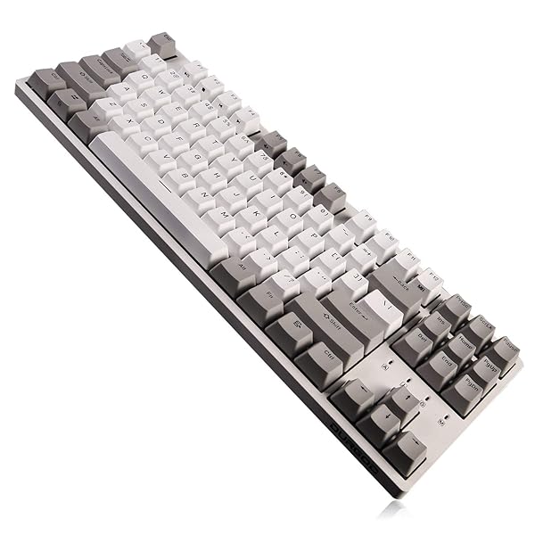 DURGOD DURGOD K320 Corona White TKL Mechanical Keyboard: 87 Keys, USB-C, Programmable, NKRO for Windows & Mac